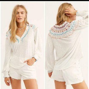 NWT Free People Relaxed Siesta Fiesta Top Small